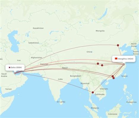 杭州到多哈要多久?探討航空旅行的時間與可能的轉機安排